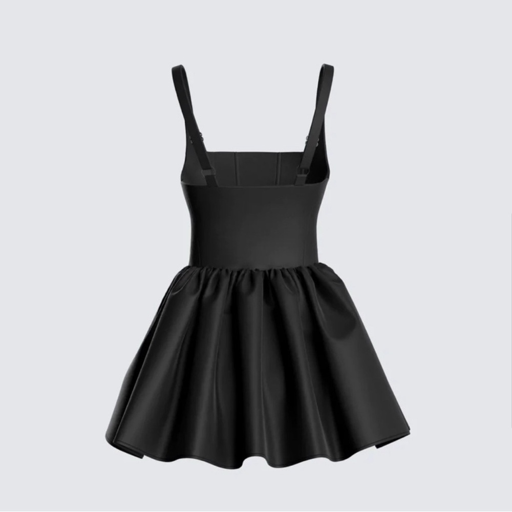 Finesse Black Mini Dress - Picture 3 of 7